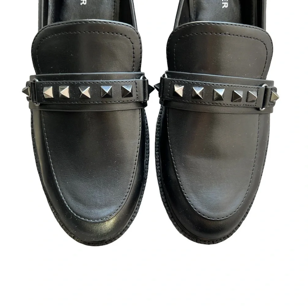 Marc Fisher - Cancia Black Studded Loafers Sz 9.5